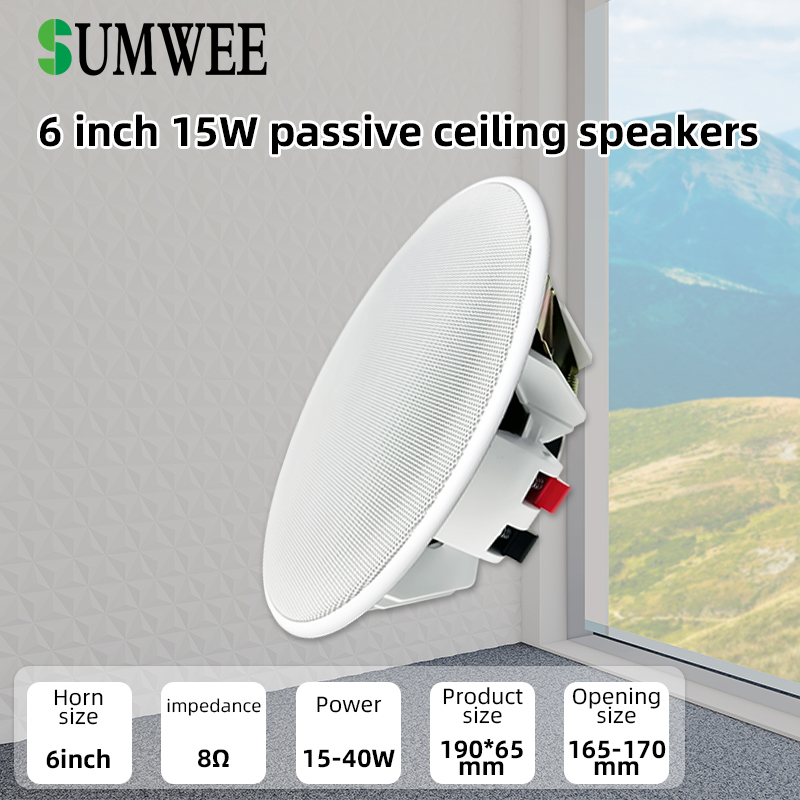 Audio Music System For Home - 6 Inch 8ohm Ceiling Speaker Full