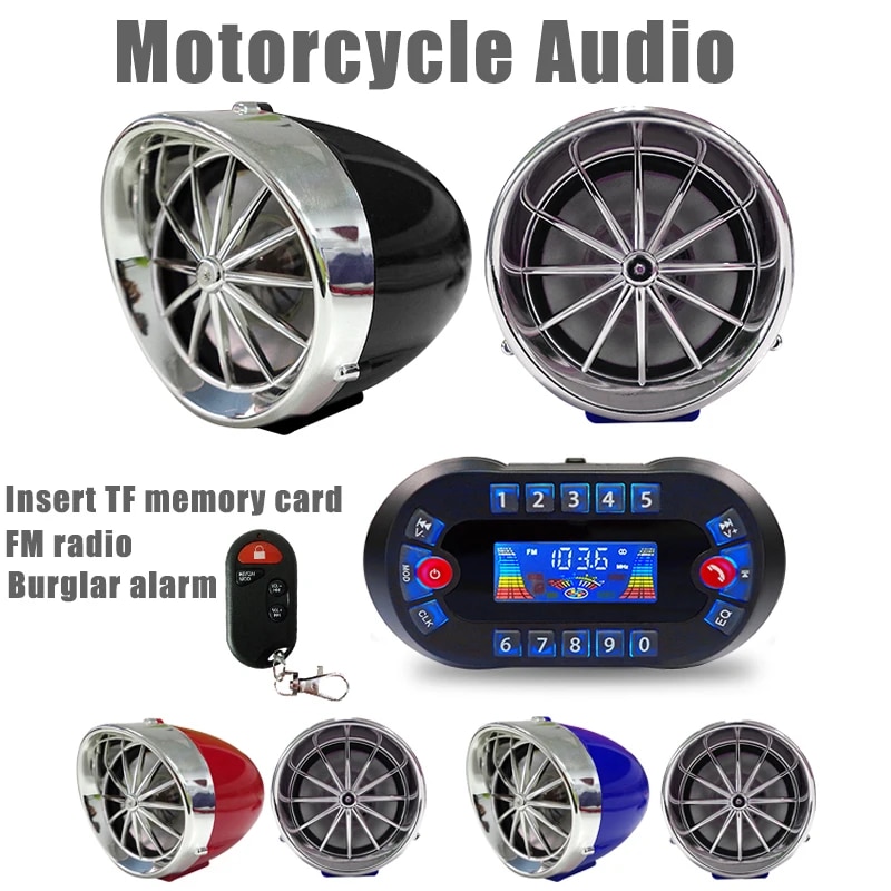 Audio Music Player - MT730 Motorcycle Bluetooth Speaker Amplifier Output
