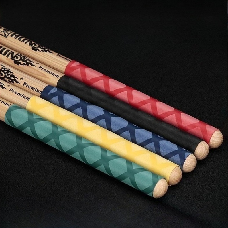 Drum Stick 5A - 2Pcs Drum Stick Grips Drumsticks Anti-Slip