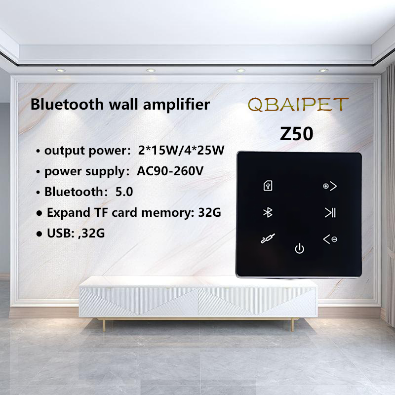 Audio Music System For Home - Bluetooth Wall Amplifier Home Theater Sound