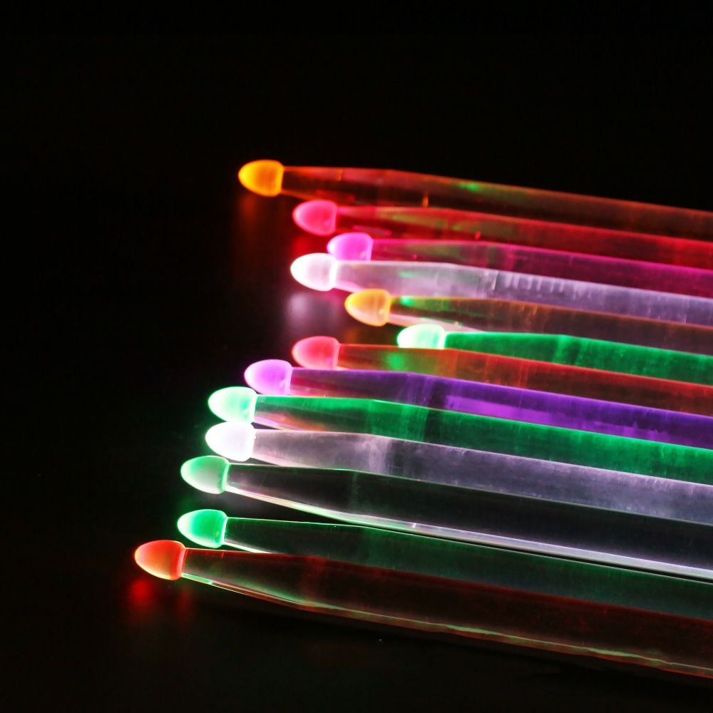 2Pcs Colorful 5A Luminous Drum - огляд і ціна Drum Stick 5A