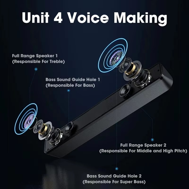 Music Soundbar Computer Caixa  - огляд і ціна Audio Music Free Mp3