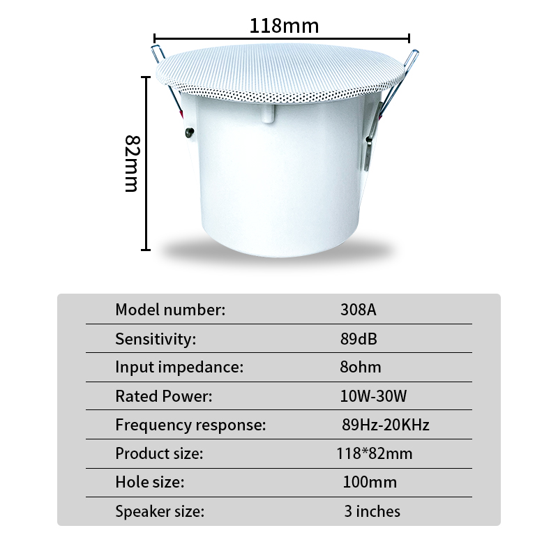 3 inch 8Ohm Surround Sound Spe - огляд і ціна Audio Music System For Home