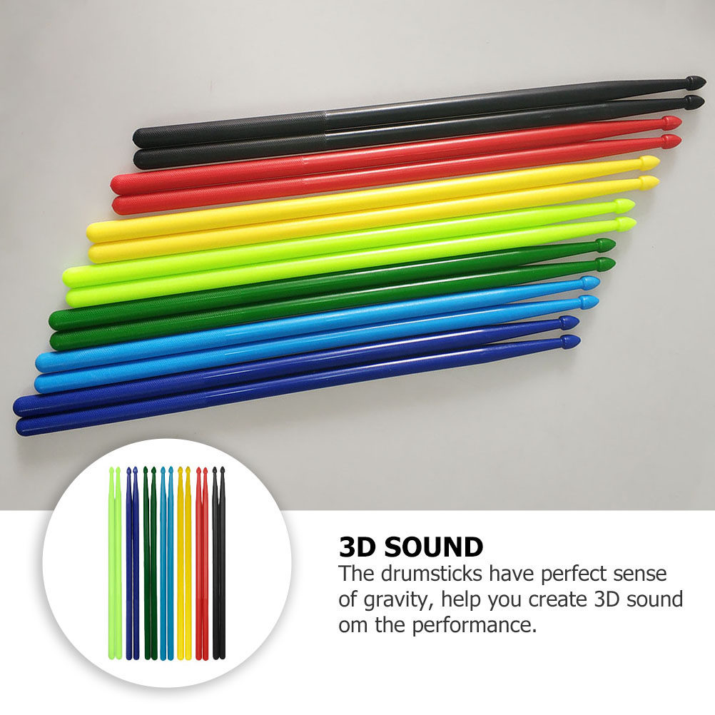 7Pairs Colorful Nylon Drumstic - огляд і ціна Drum Stick 5A
