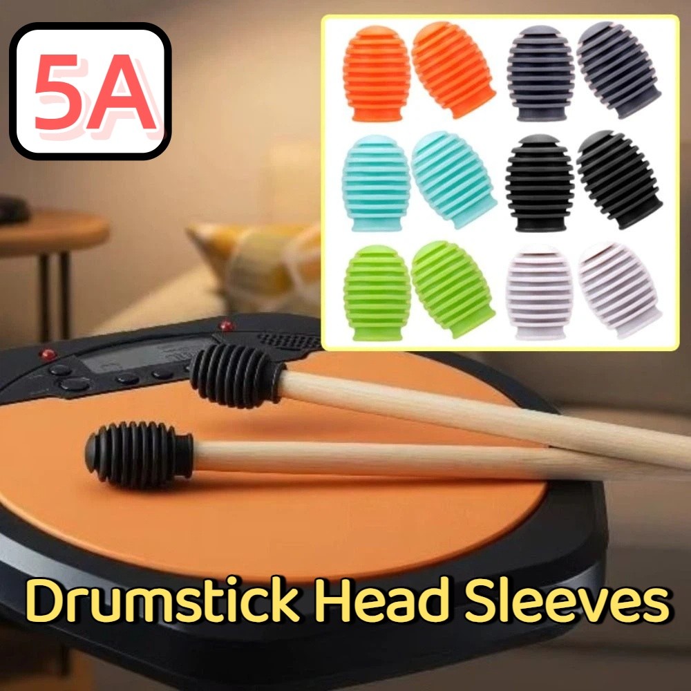 2Pcs Silicone Drum Mute Weaken - огляд і ціна Drum Stick 5A