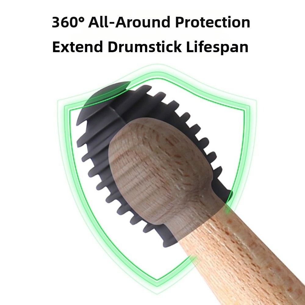 2Pcs Silicone Drum Mute Weaken - огляд і ціна Drum Stick 5A