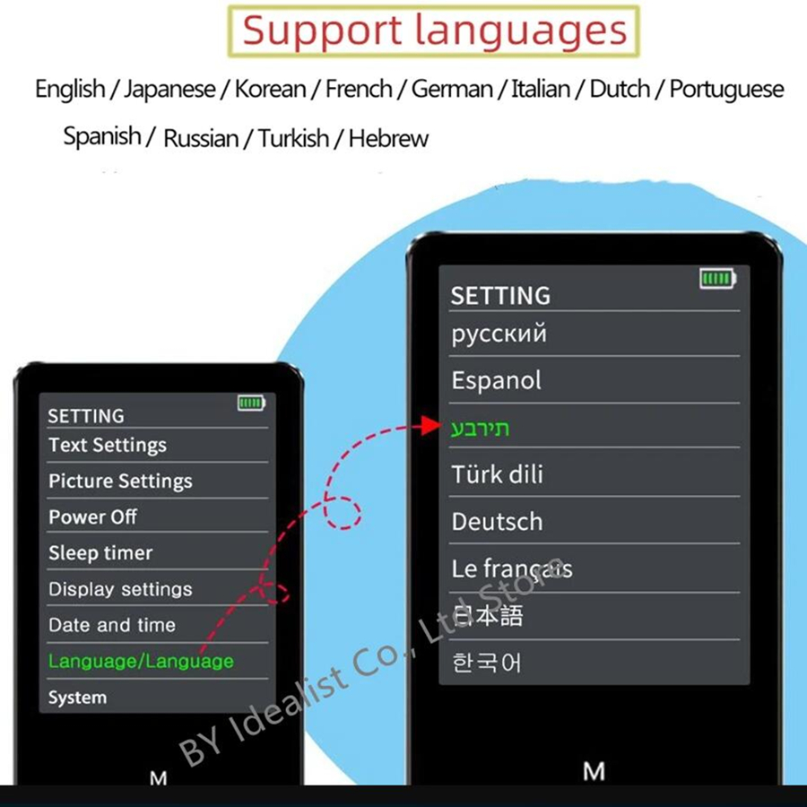64gb MP3 Player With Bluetooth - огляд і ціна Audio Music By