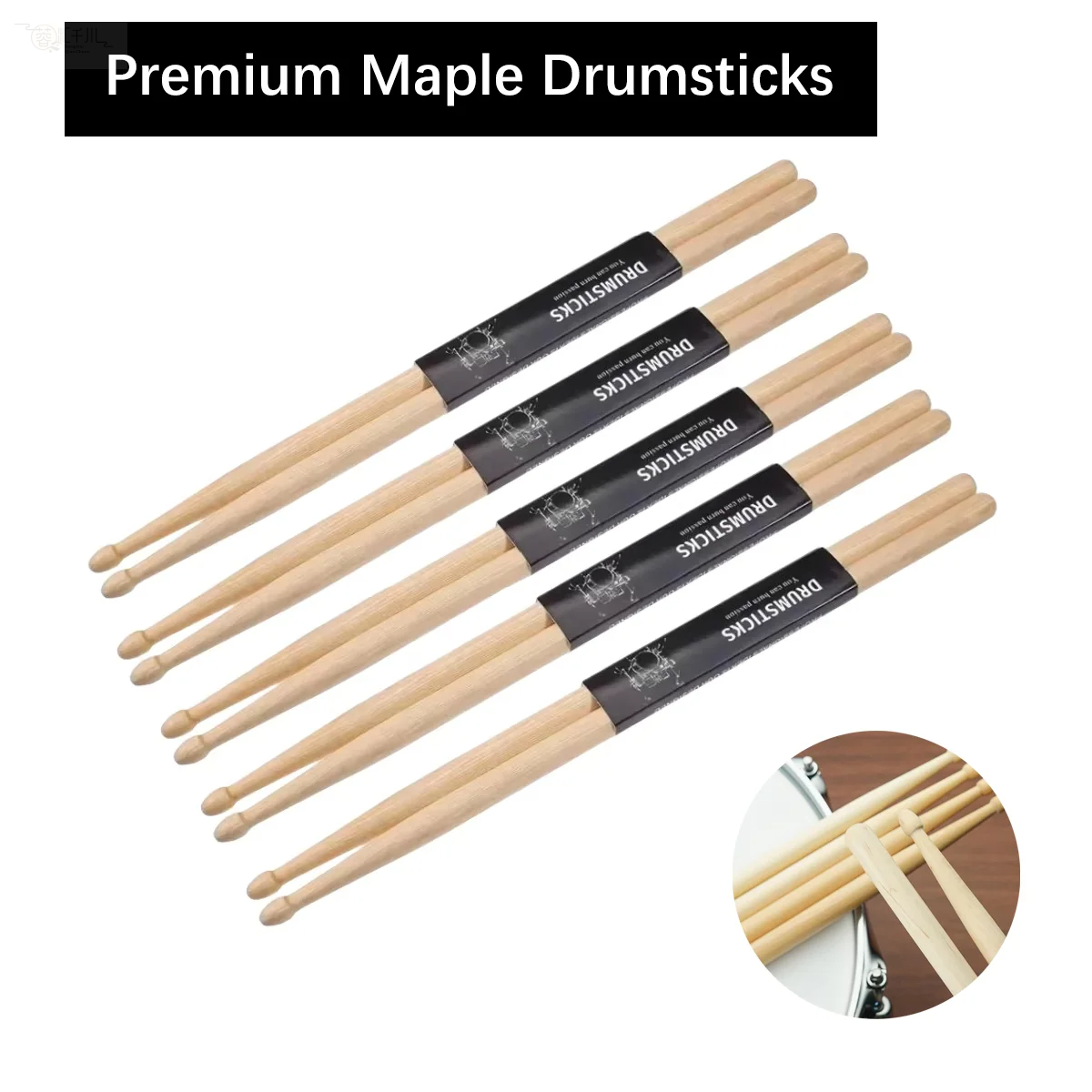 1 Pair Maple Drumstick 5A 7A T - огляд і ціна Drum Stick 5A