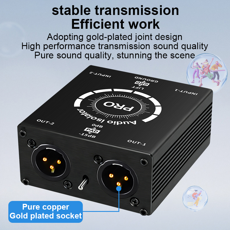 Professional 6.5mm XLR 2CH Aud - огляд і ціна Audio Music Isolator