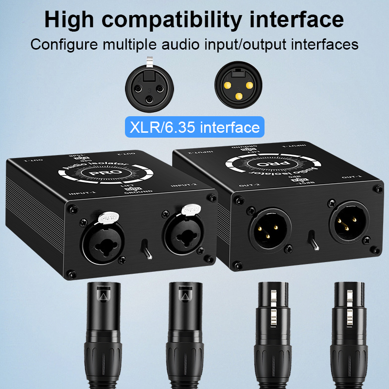 Professional 6.5mm XLR 2CH Aud - огляд і ціна Audio Music Isolator