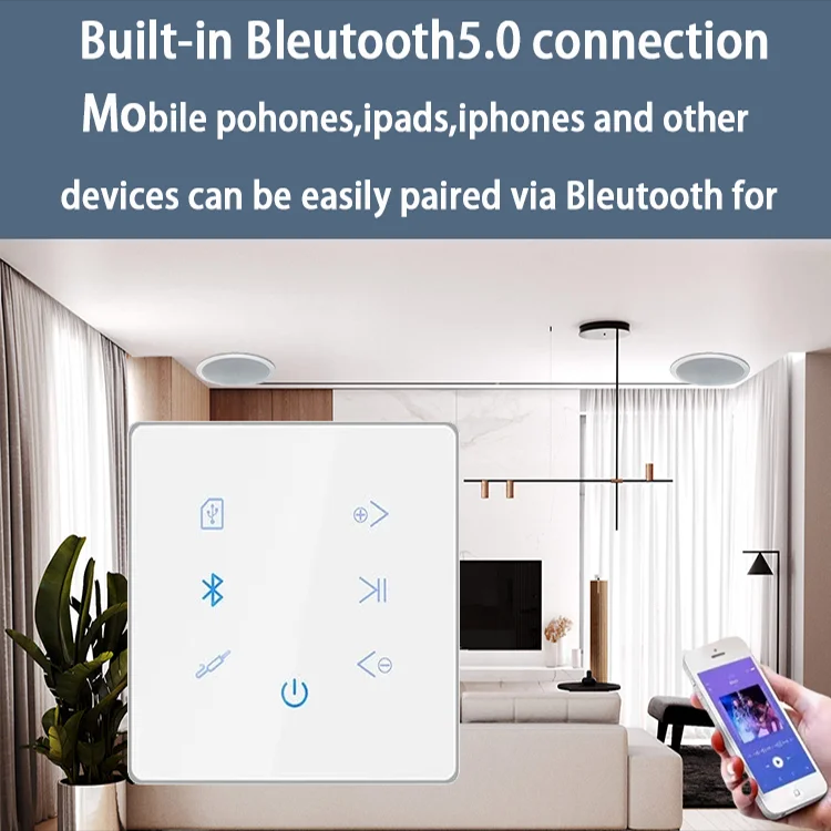Bluetooth Wall Amplifier Home  - огляд і ціна Audio Music System For Home