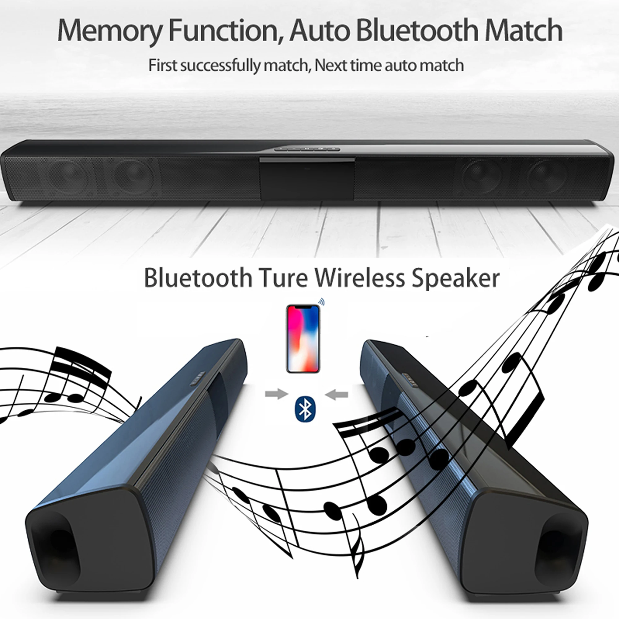 40W High Power Soundbar for TV - огляд і ціна Audio Music System For Home