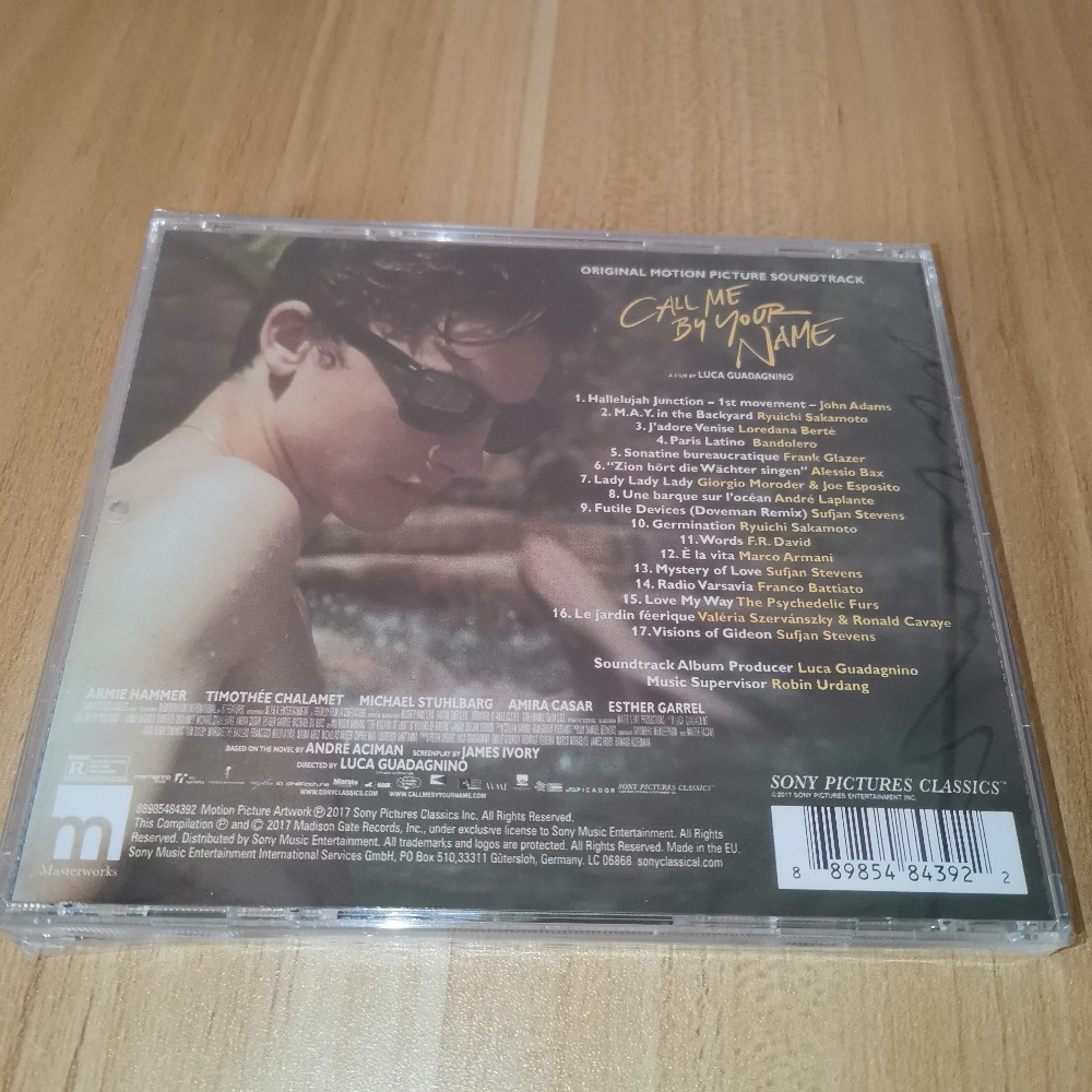 Call Me by Your Name Soundtrac - огляд і ціна Audio Music By