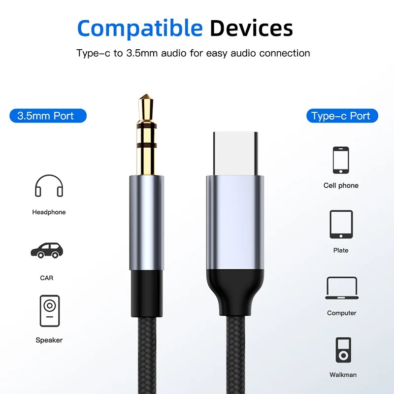 USB C to 3.5mm Aux Audio Adapt - огляд і ціна Audio Music Isolator