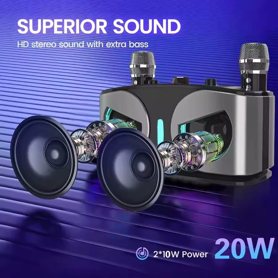 Karaoke Wireless Portable Blue - огляд і ціна Audio Music System For Home